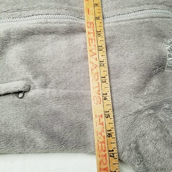 The North Face Osito Jacket Womens XS Gray Fuzzy High Pile Fleece Full Zip - Picture 7 of 10